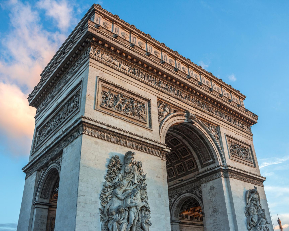 Luxury Paris from Arc de Triomphe